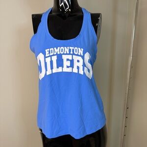 Lululemon Edmonton Oilers Racerback Tank | Blue | Fitted Athletic Top | Size 6